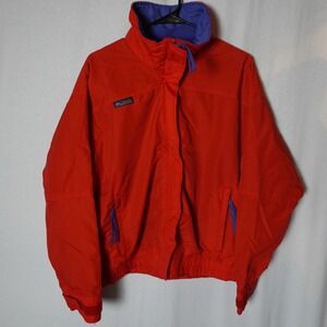 Columbia‎ Bugaboo Jacket Red Blue Reversible Windbreaker XL